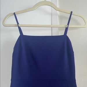 EXPRESS NET Elegant Navy Blue Spaghetti Strap Dress